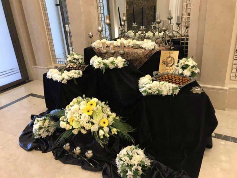 دکوراسیون مجالس ترحیم خدمات مجالس ترحیم